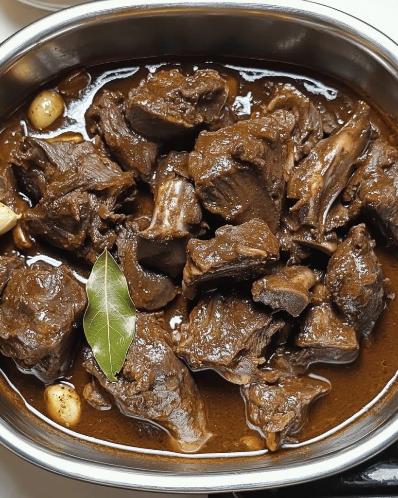 Rustic Red Wine–Braised Goat